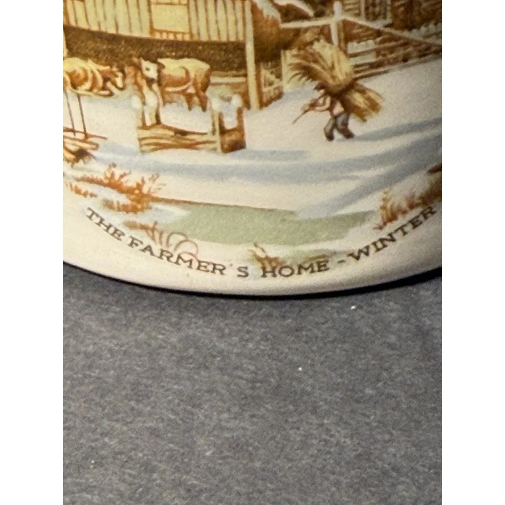 Vintage Vermont Maple Syrup Jug Lion's Lair Pittsford VT Stoneware